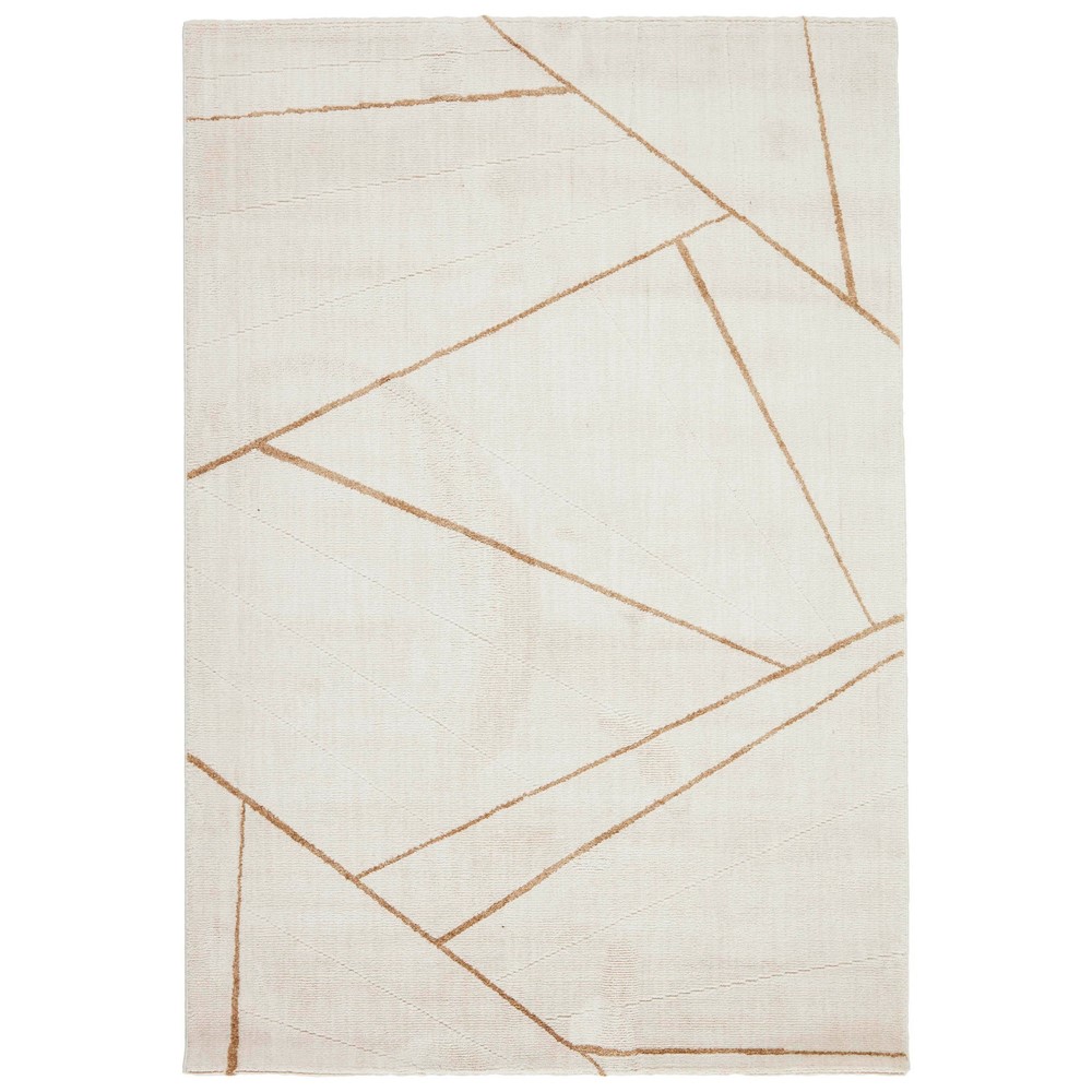 Oslo BBUFJ80G OSS37 Modern Geometric Rug in Cream Brown